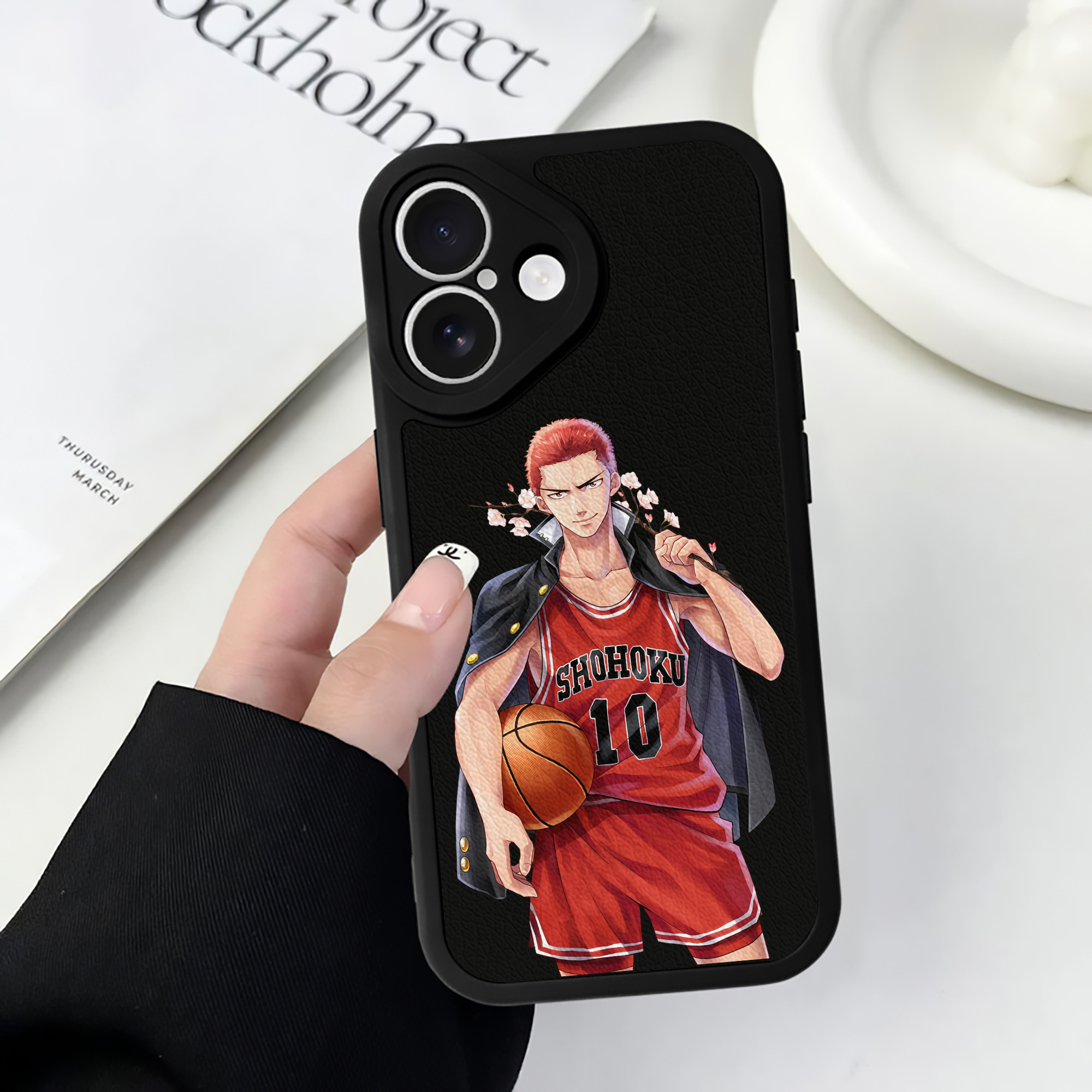 （画像用） SLAM DUNK／スラムダンク 【iPhone 16シリーズ対応】シリコンスマホケース（レザー調） 材質：シリコン